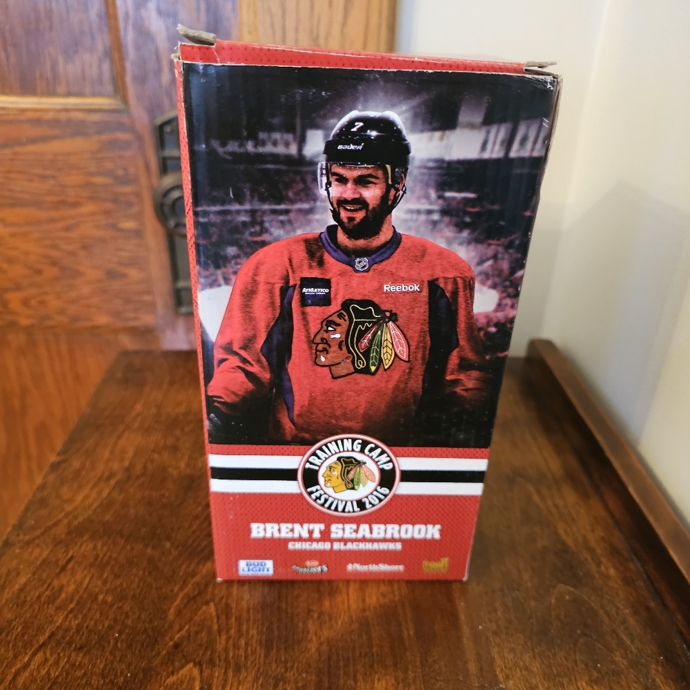 Chicago Blackhawks Brent Seabrook bobblehead figurine. New in box.